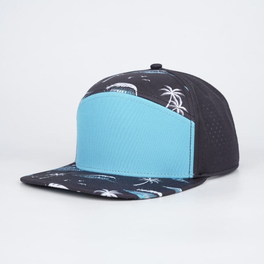 Teal Black Palm with Black