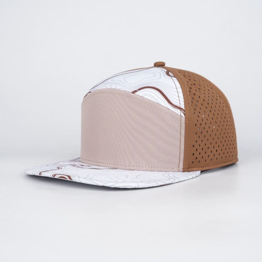 Tan White Brown Swirl with Brown